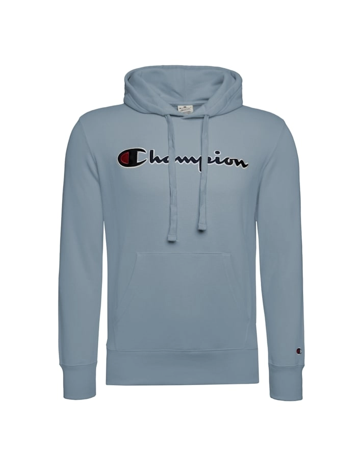 Kapuzenpullover mit gesticktem Logo-Schriftzug