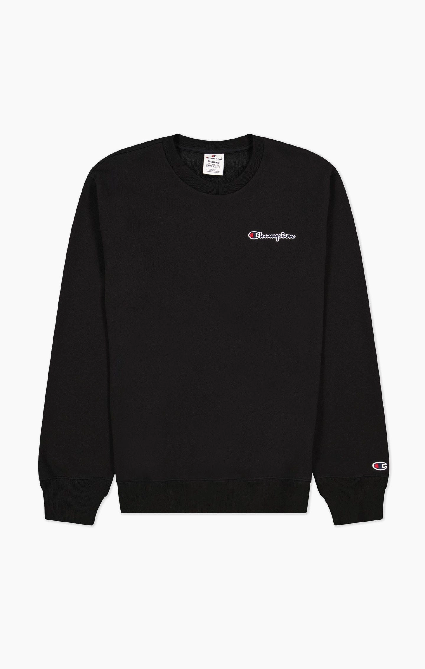 Rundhals-Sweatshirt mit kleinem Logo-Schriftzug