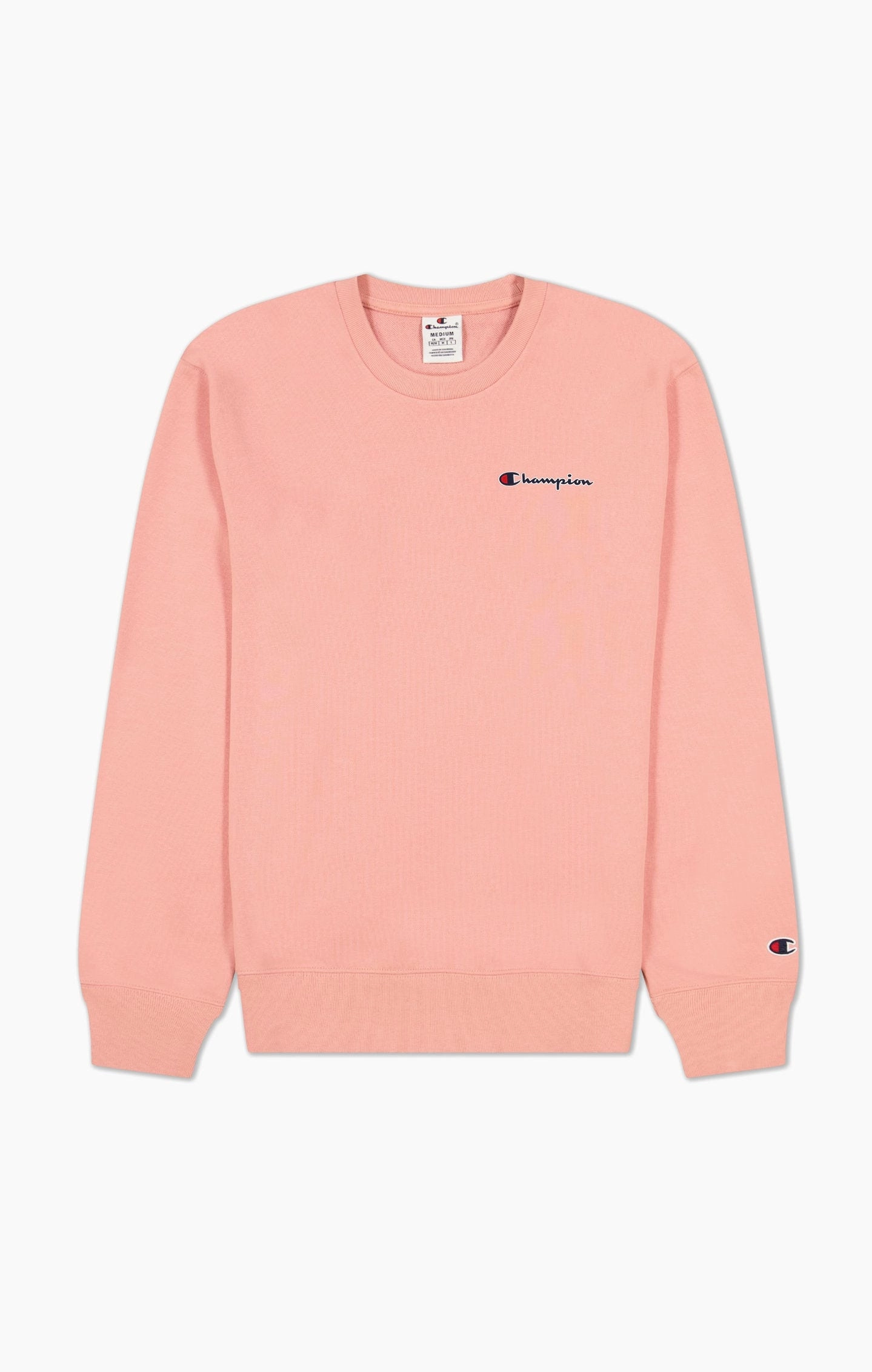 Rundhals-Sweatshirt mit kleinem Logo-Schriftzug