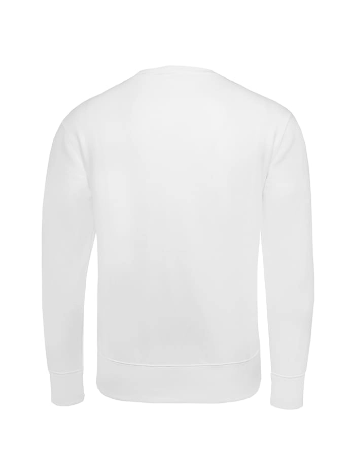 Rundhals-Sweatshirt mit kleinem Logo-Schriftzug