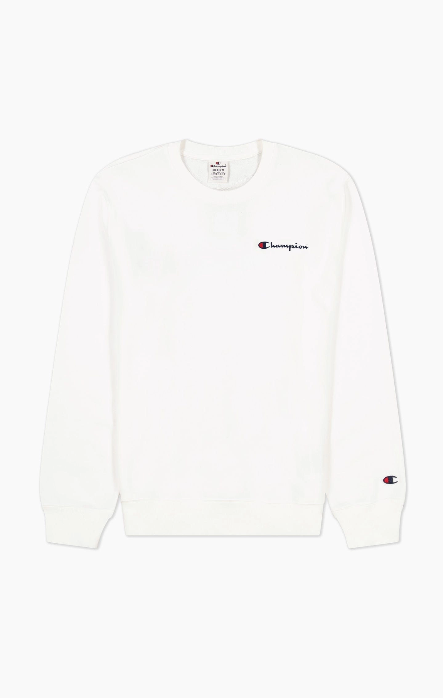 Rundhals-Sweatshirt mit kleinem Logo-Schriftzug