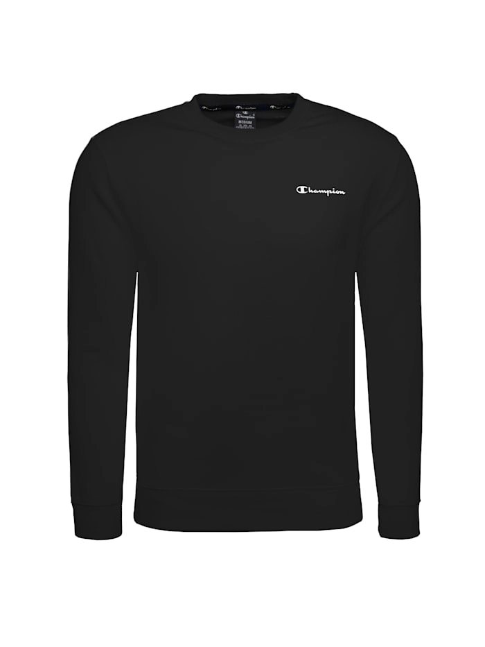 Sweatshirt aus Baumwollfrottee mit kleinem Logo-Schriftzug