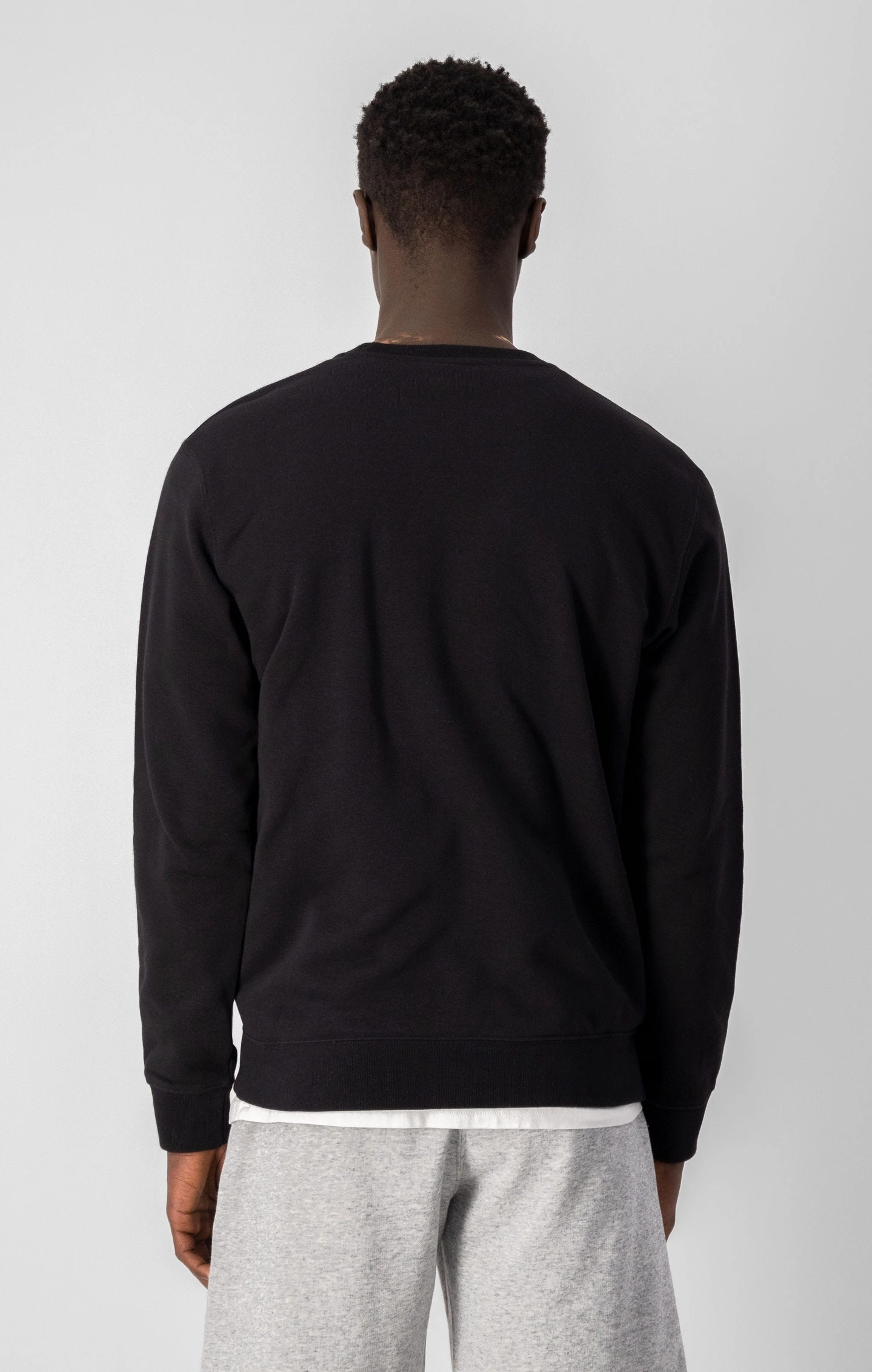 Sweatshirt aus Baumwollfrottee mit kleinem Logo-Schriftzug