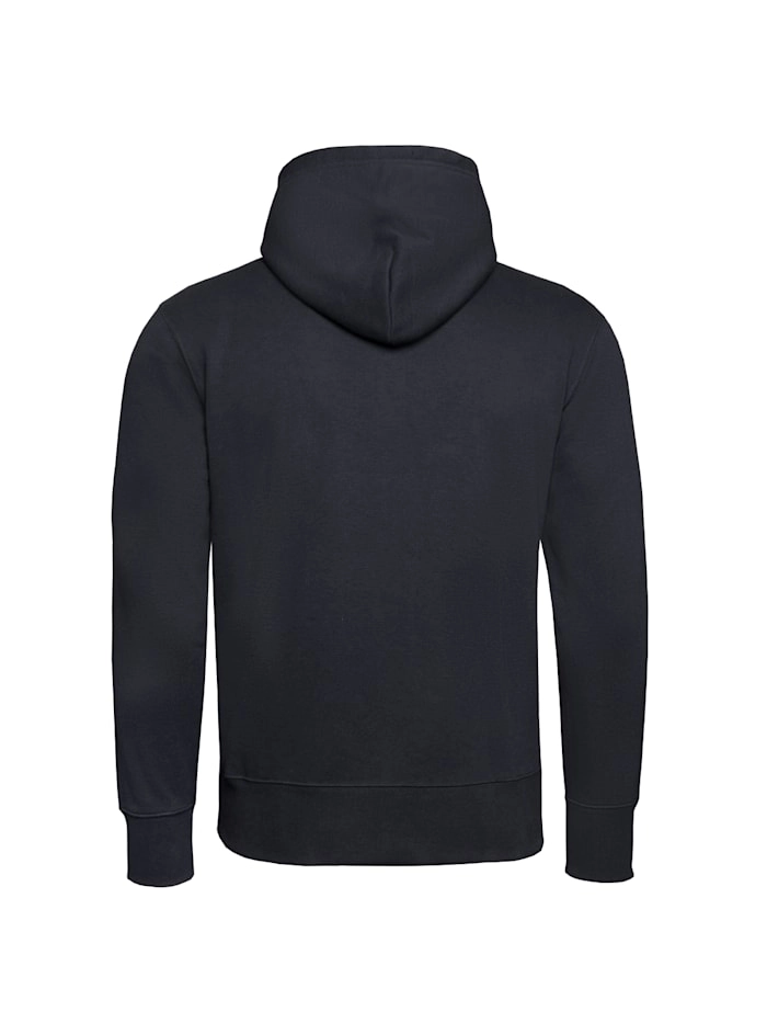 Kapuzenpullover mit Sticklogo im College-Stil