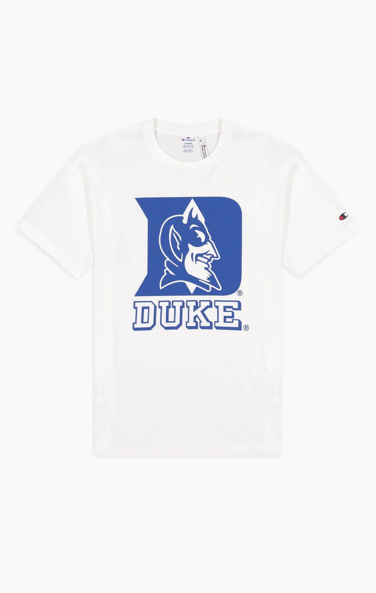 Baumwoll-T-Shirt mit College-Print