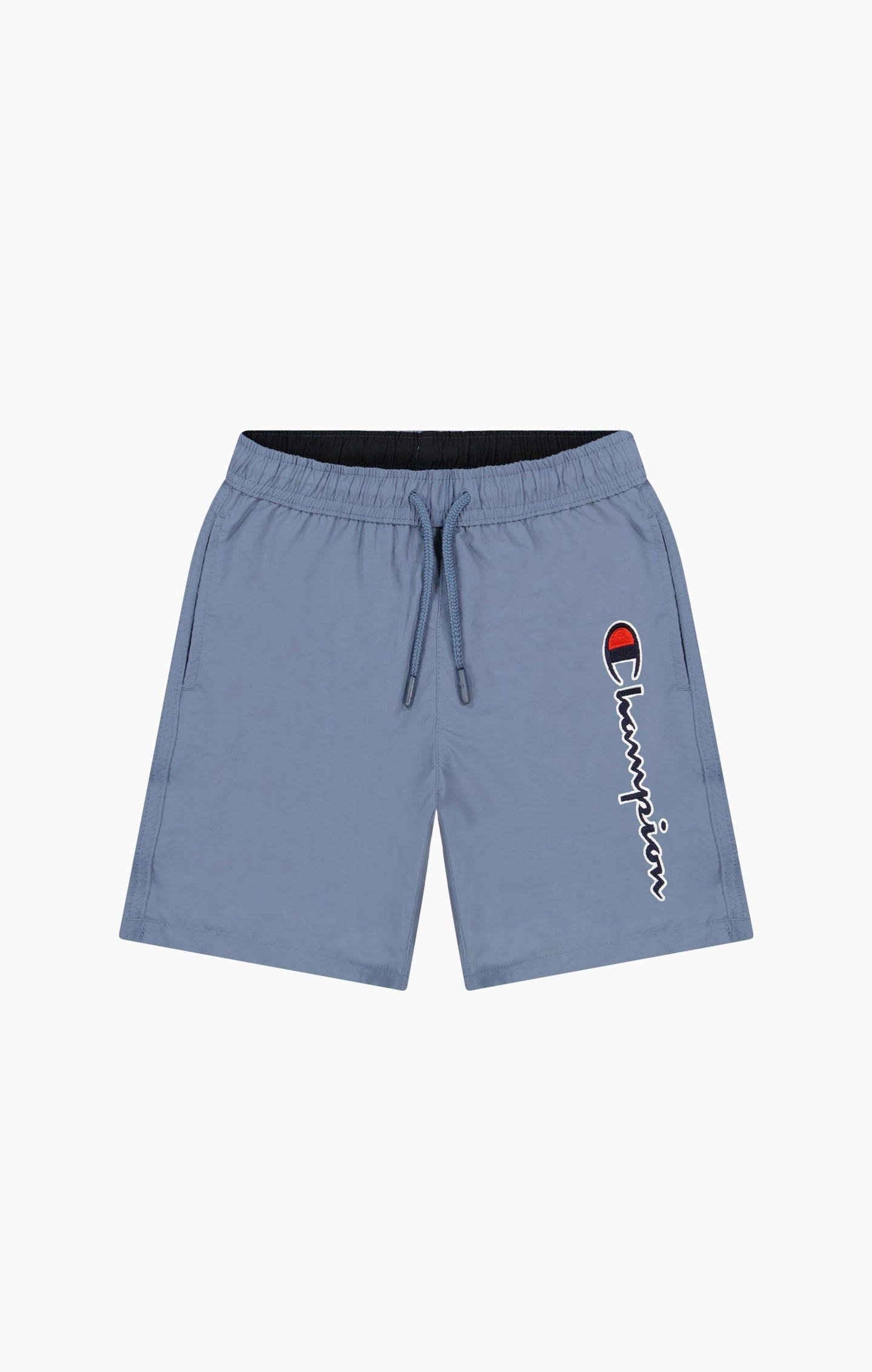 Badeshorts mit großem gesticktem Logo-Schriftzug