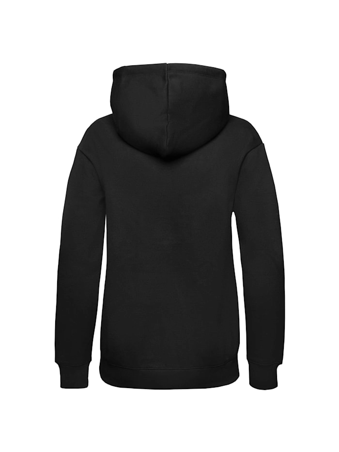 Hoodie aus Baumwollfleece mit gesticktem Logo-Schriftzug