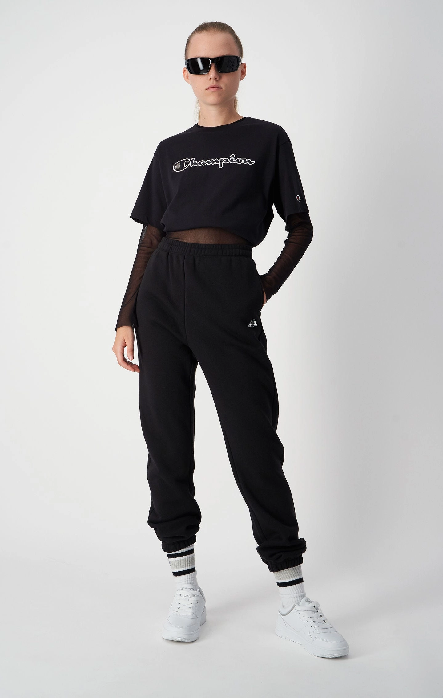 T-Shirt mit großem Logo-Schriftzug