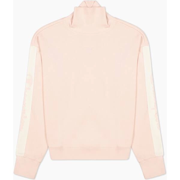 Sweatshirt mit Stehkragen und Bandeinsatz