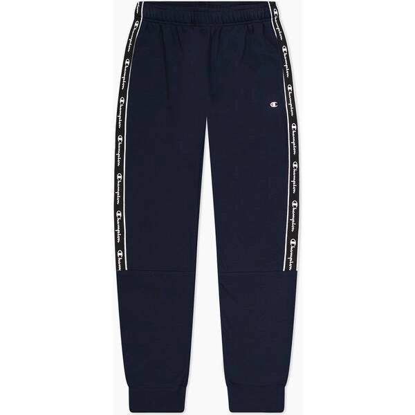 Jogginghose aus Baumwollfleece mit Bandeinsatz