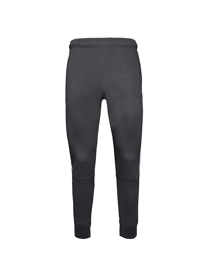 Jogginghose aus Baumwollfleece mit Bandeinsatz