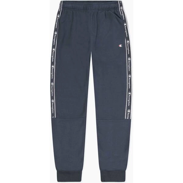 Jogginghose aus Baumwollfleece mit Bandeinsatz
