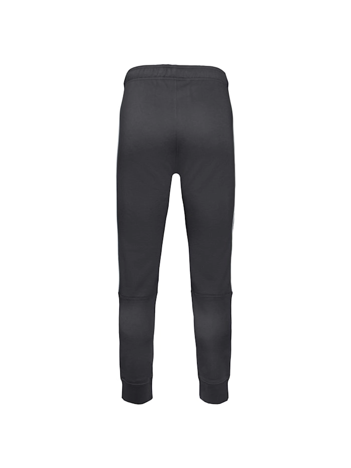 Jogginghose aus Baumwollfleece mit Bandeinsatz