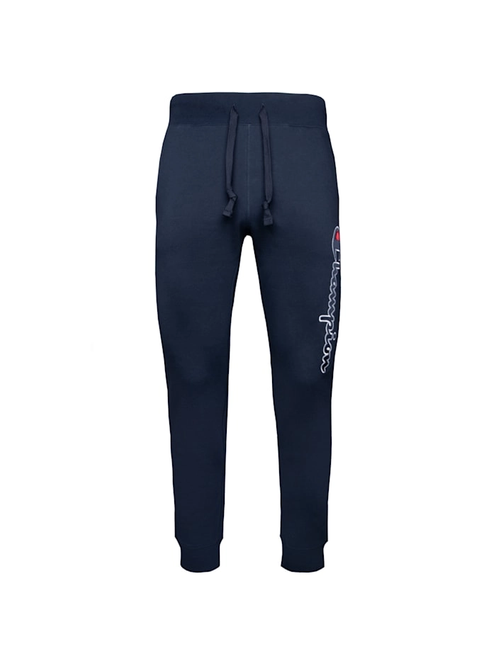 Jogginghose aus Baumwollfleece mit vertikalem Logo