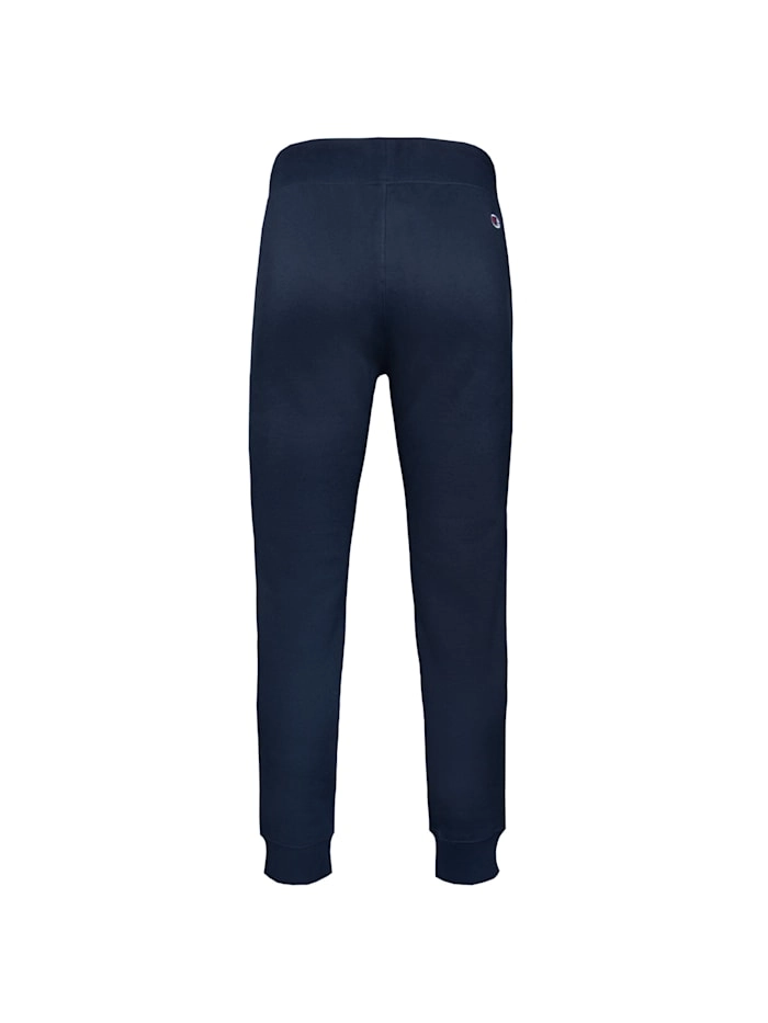 Jogginghose aus Baumwollfleece mit vertikalem Logo