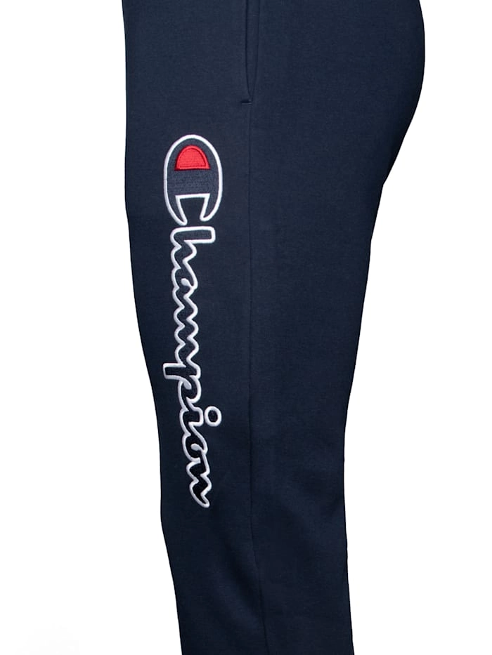 Jogginghose aus Baumwollfleece mit vertikalem Logo