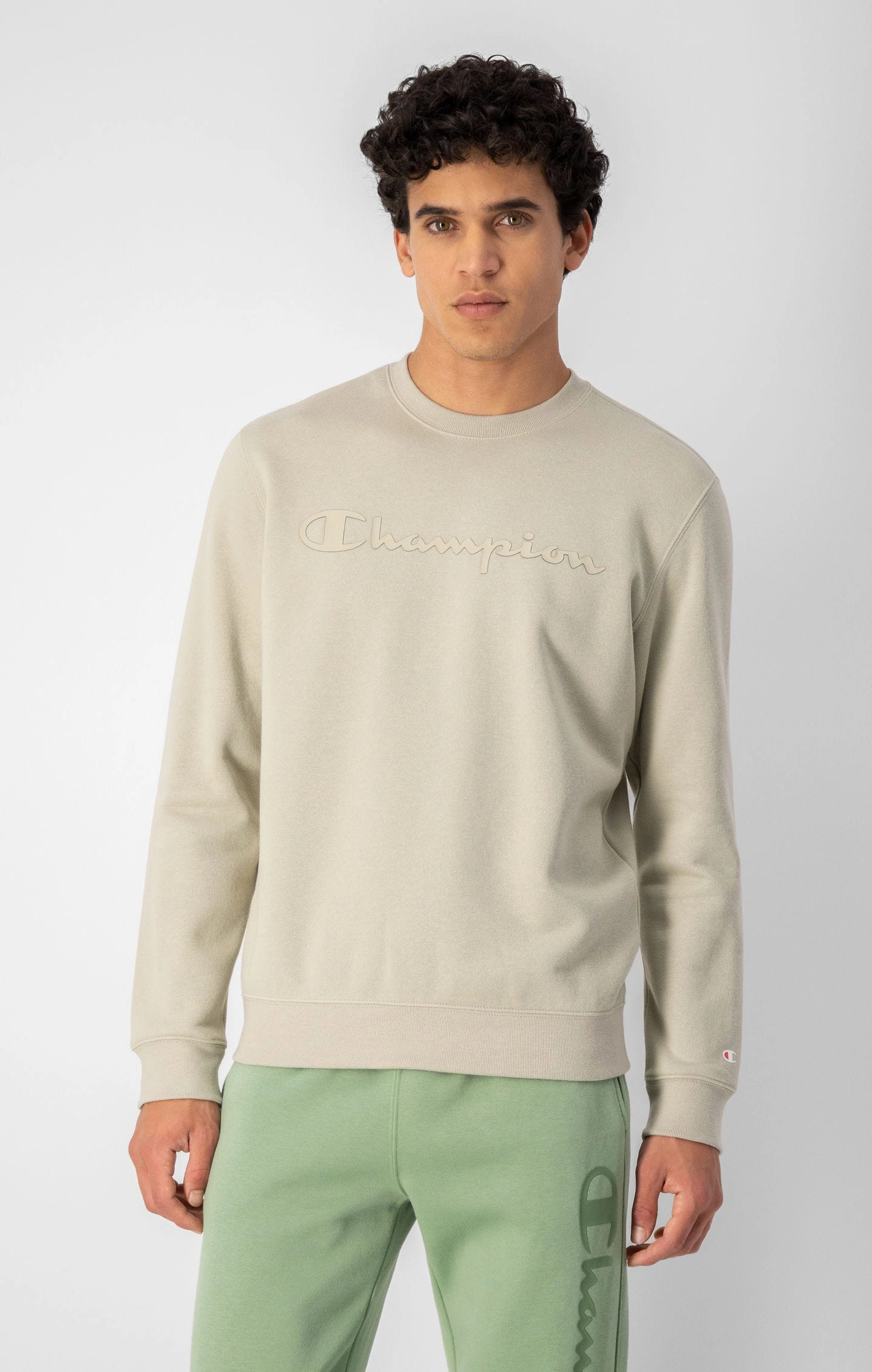 Sweatshirt aus Baumwollfleece mit Logo-Schriftzug