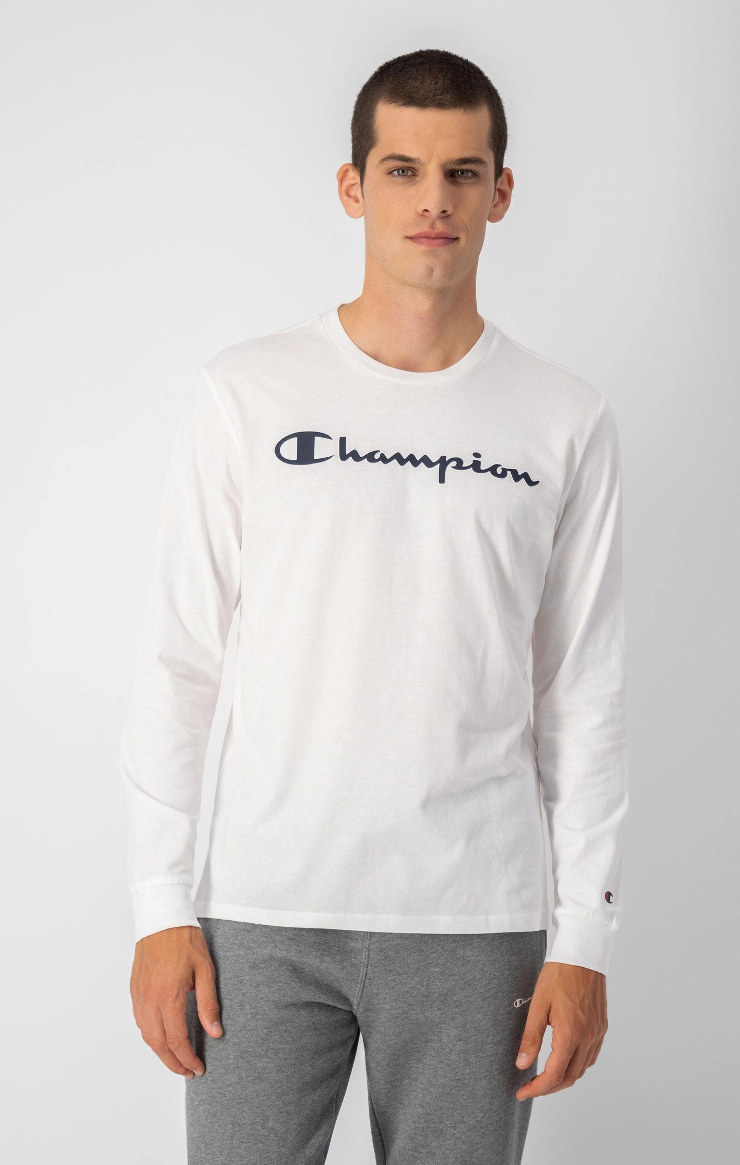 Langarmshirt mit Printlogo-Schriftzug