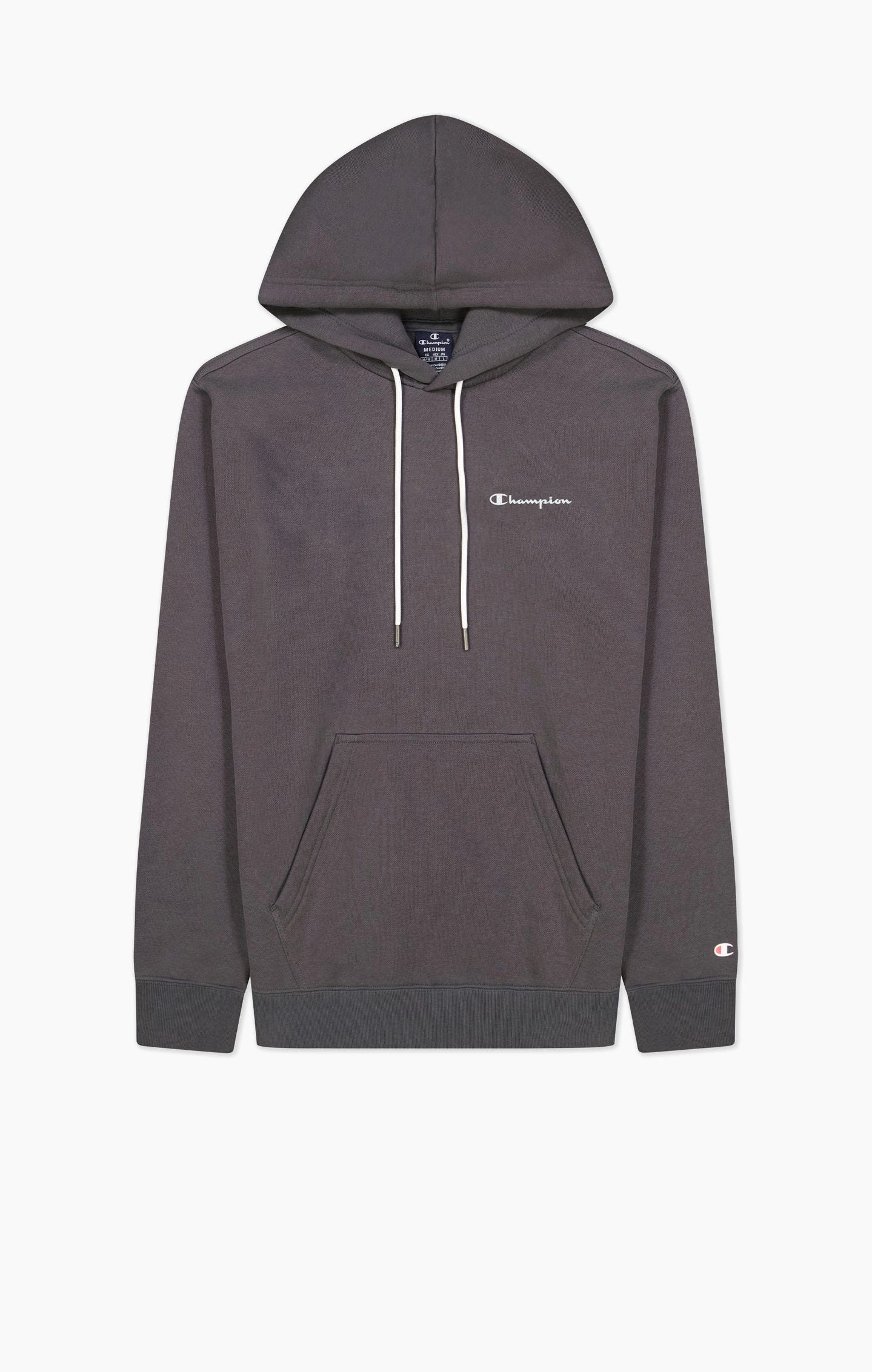 Kapuzenpullover aus Baumwollfleece mit kleinem Logo