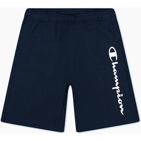 Baumwollfleece-Shorts mit Printlogo-Schriftzug