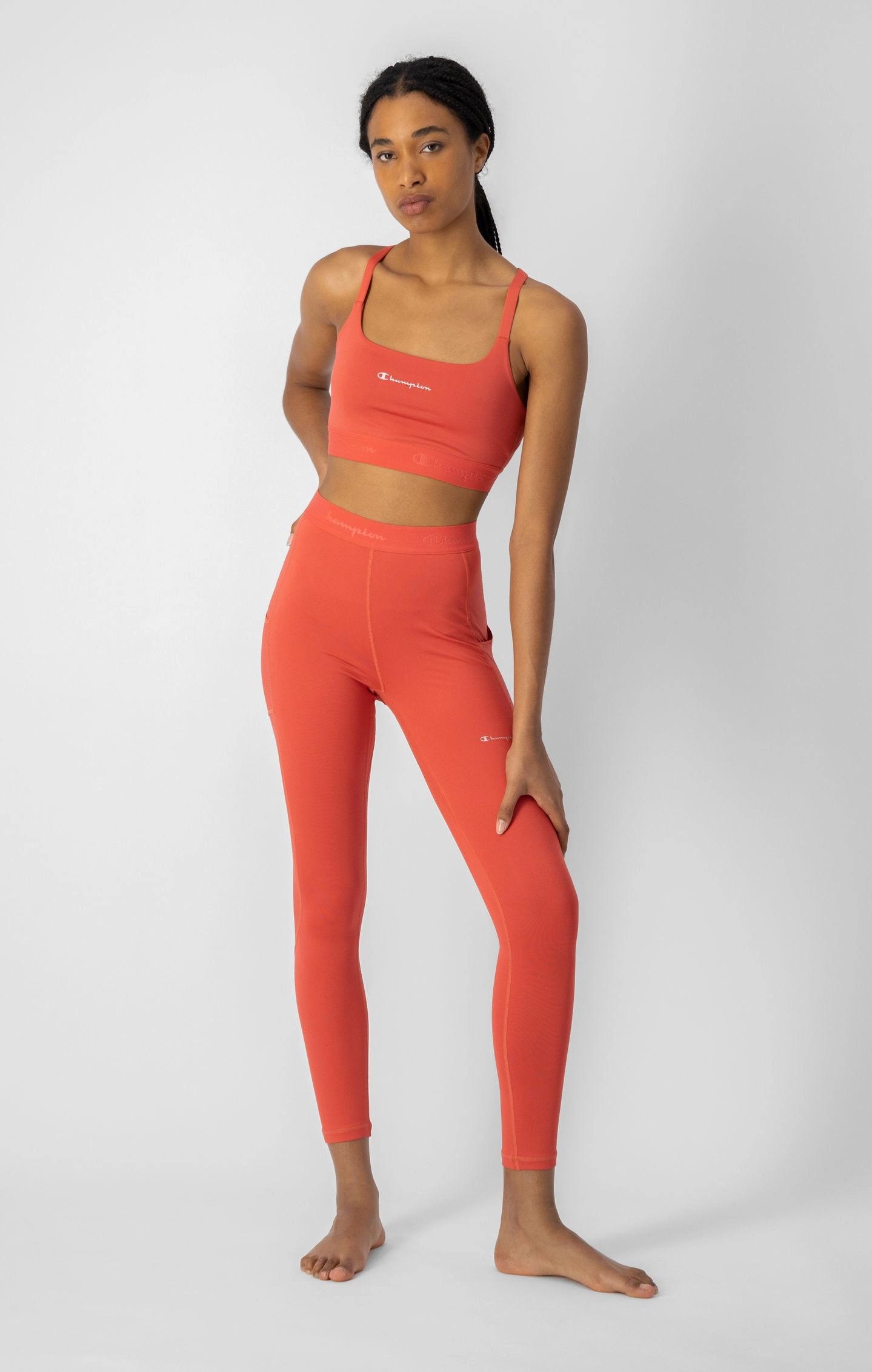 Schnelltrocknende Leggings mit reflektierenden Details
