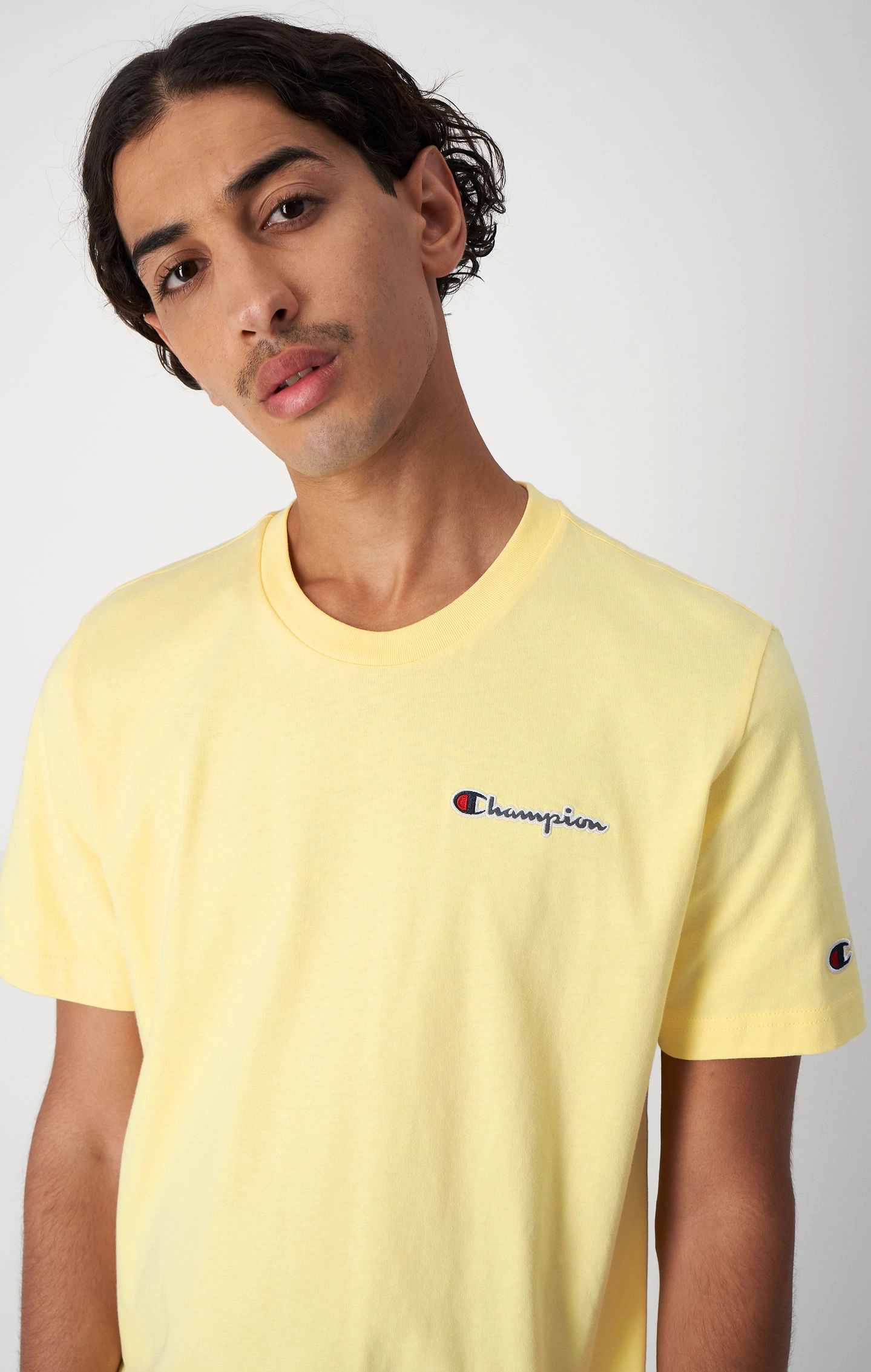 T-Shirt mit gesticktem Logo-Schriftzug