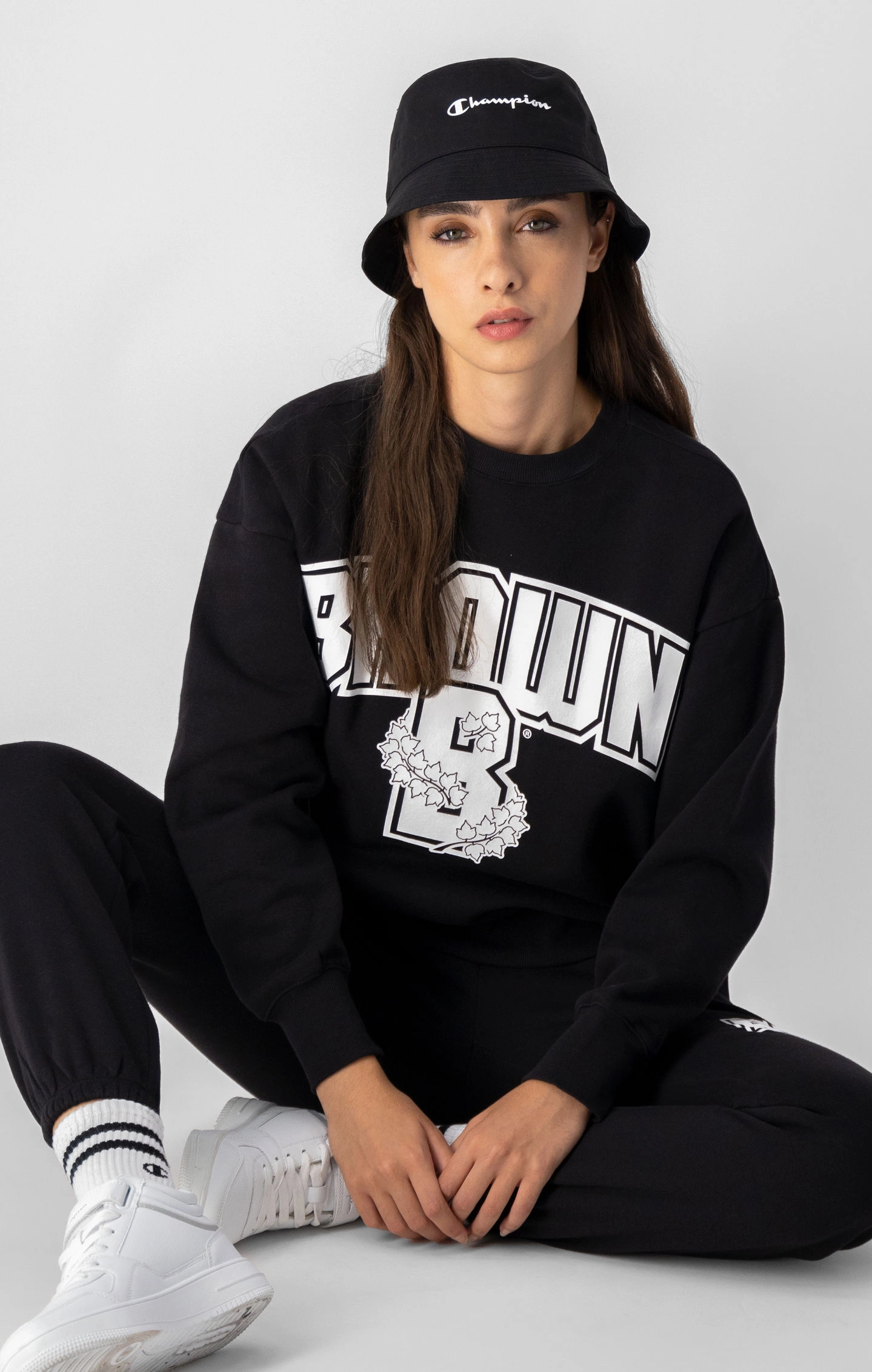 Sweatshirt aus leichtem Fleece mit College-Logo