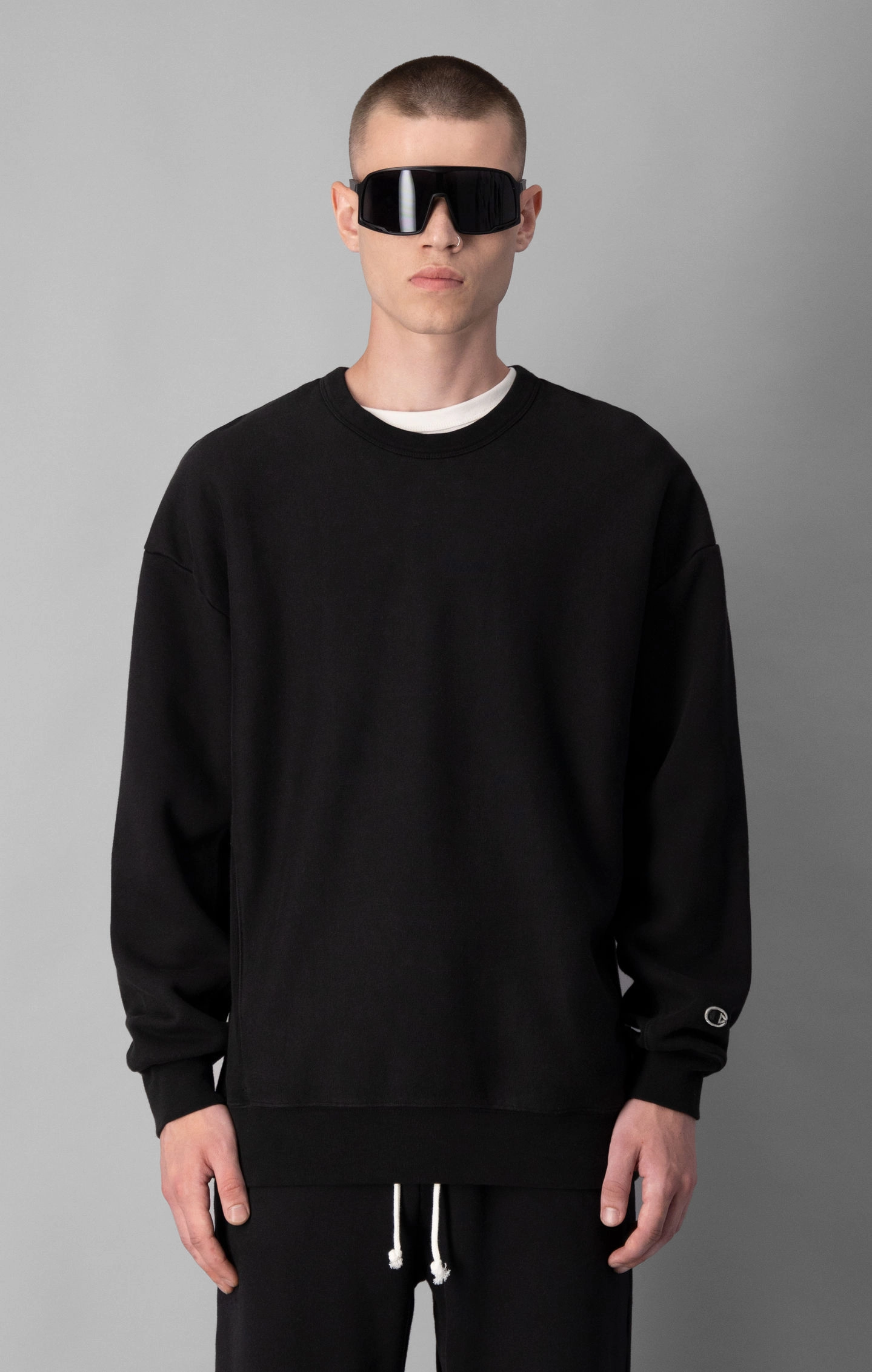 Sweatshirt aus stückgefärbter Bio-Baumwolle