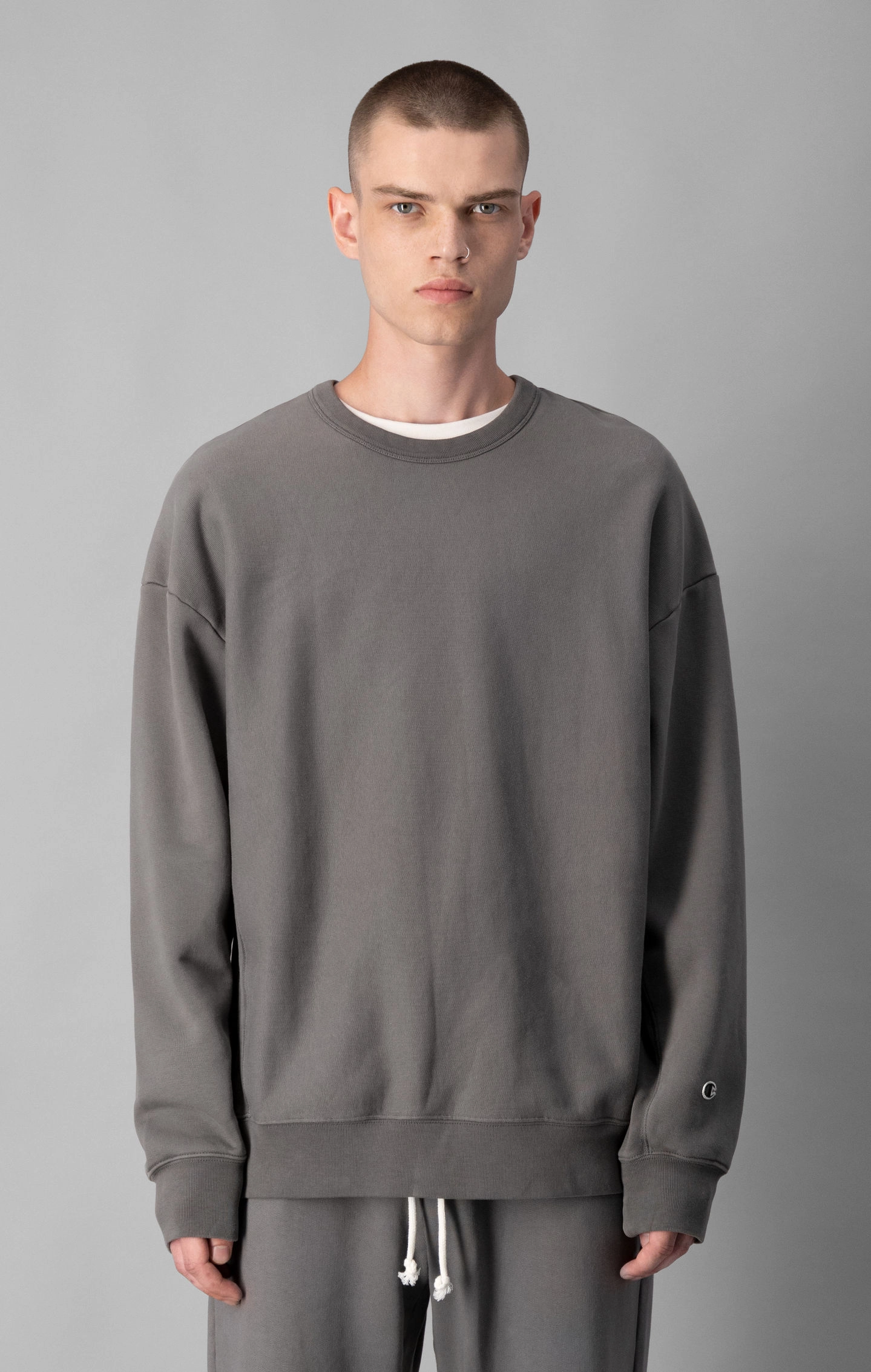 Sweatshirt aus stückgefärbter Bio-Baumwolle