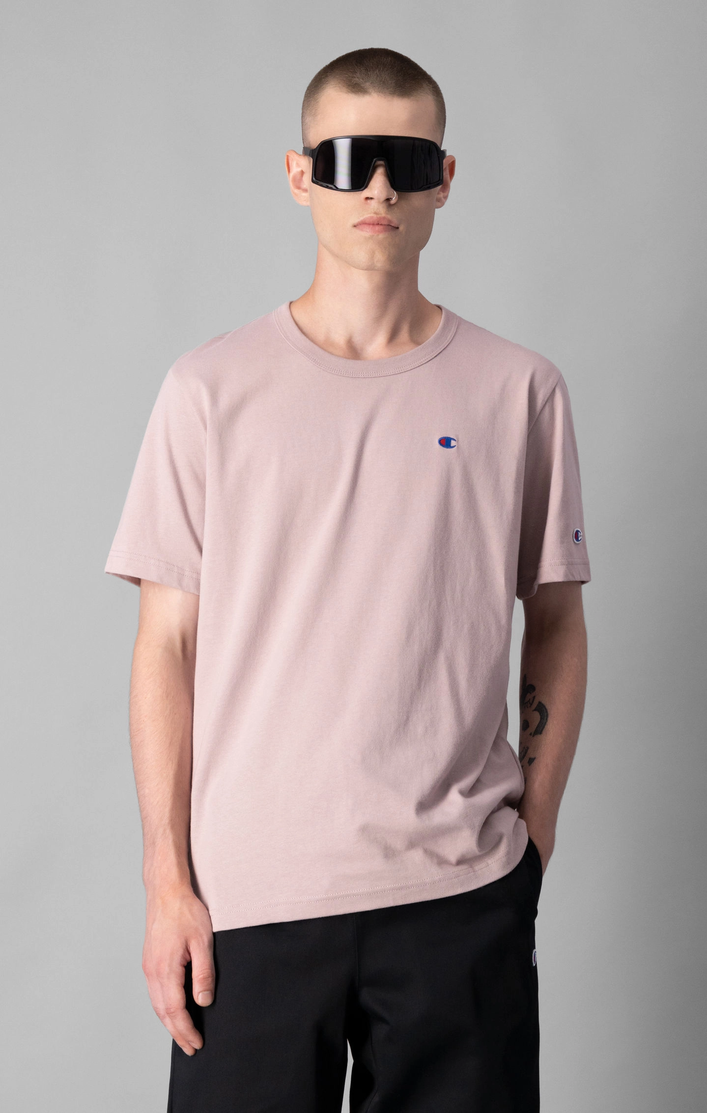 Rundhals-T-Shirt mit C-Logo