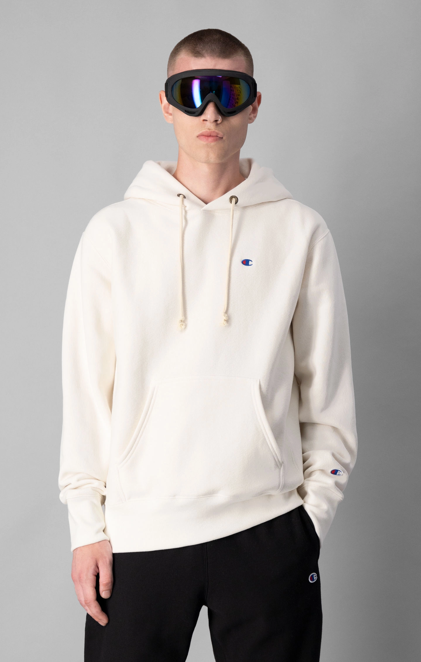 Reverse Weave Fleece-Kapuzenpullover