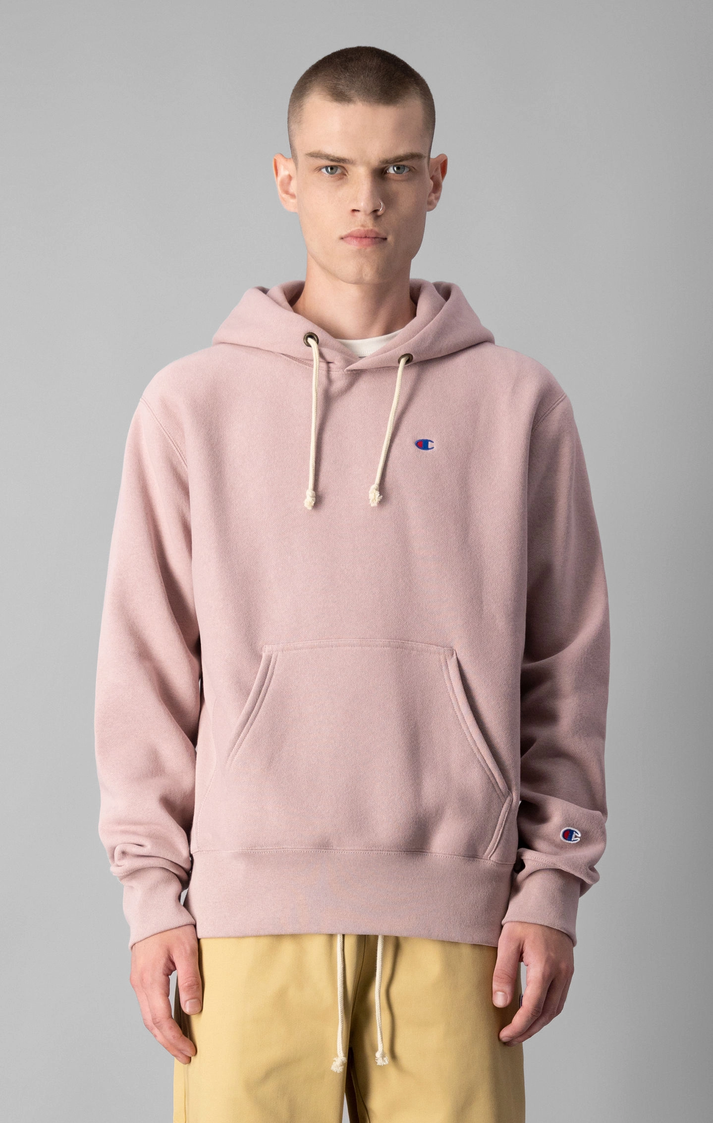 Reverse Weave Fleece-Kapuzenpullover