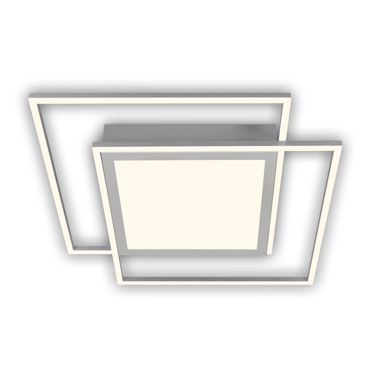 LED Deckenleuchte, 51,5 cm, LED-Platine, 50 W, 5000 lm, alu-chrom matt