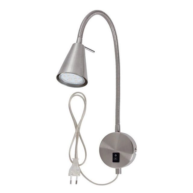 LED Wandleuchte, 45 cm, 5 W, Matt-Nickel