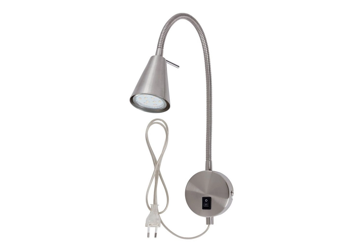 LED Wandleuchte, 45 cm, 5 W, Matt-Nickel