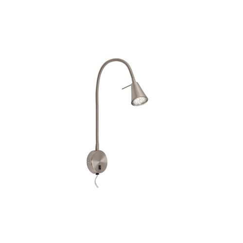 LED Wandleuchte, 45 cm, 5 W, Matt-Nickel