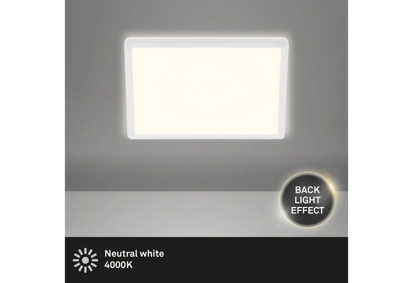 SLIM LED Panel, 29,3 cm, 2400 LUMEN, 18 WATT, Weiß