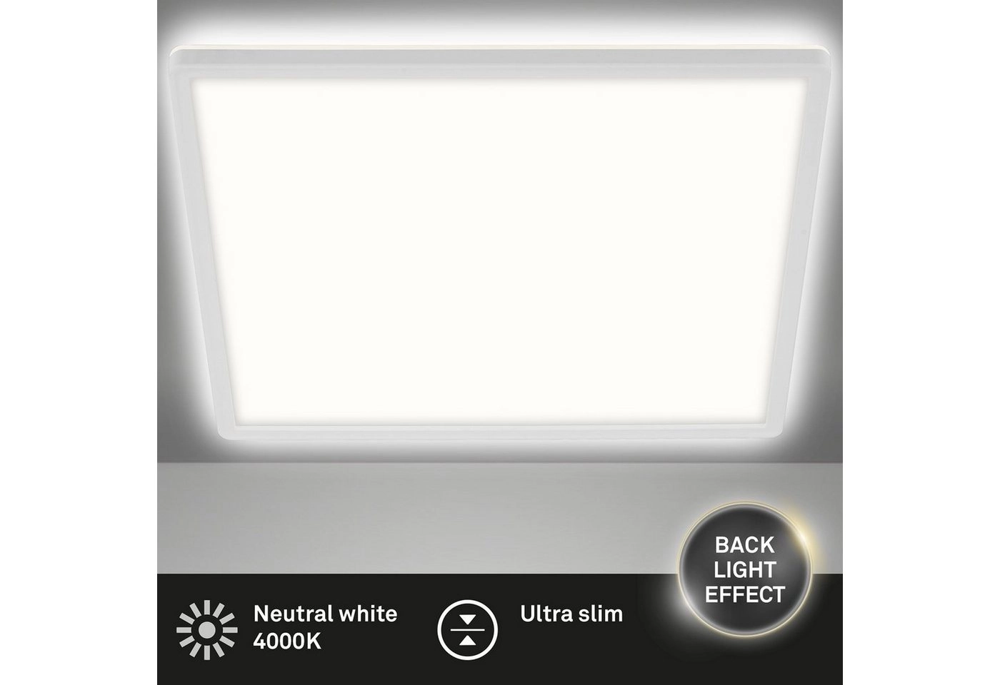 SLIM LED Panel, 29,3 cm, 2400 LUMEN, 18 WATT, Weiß