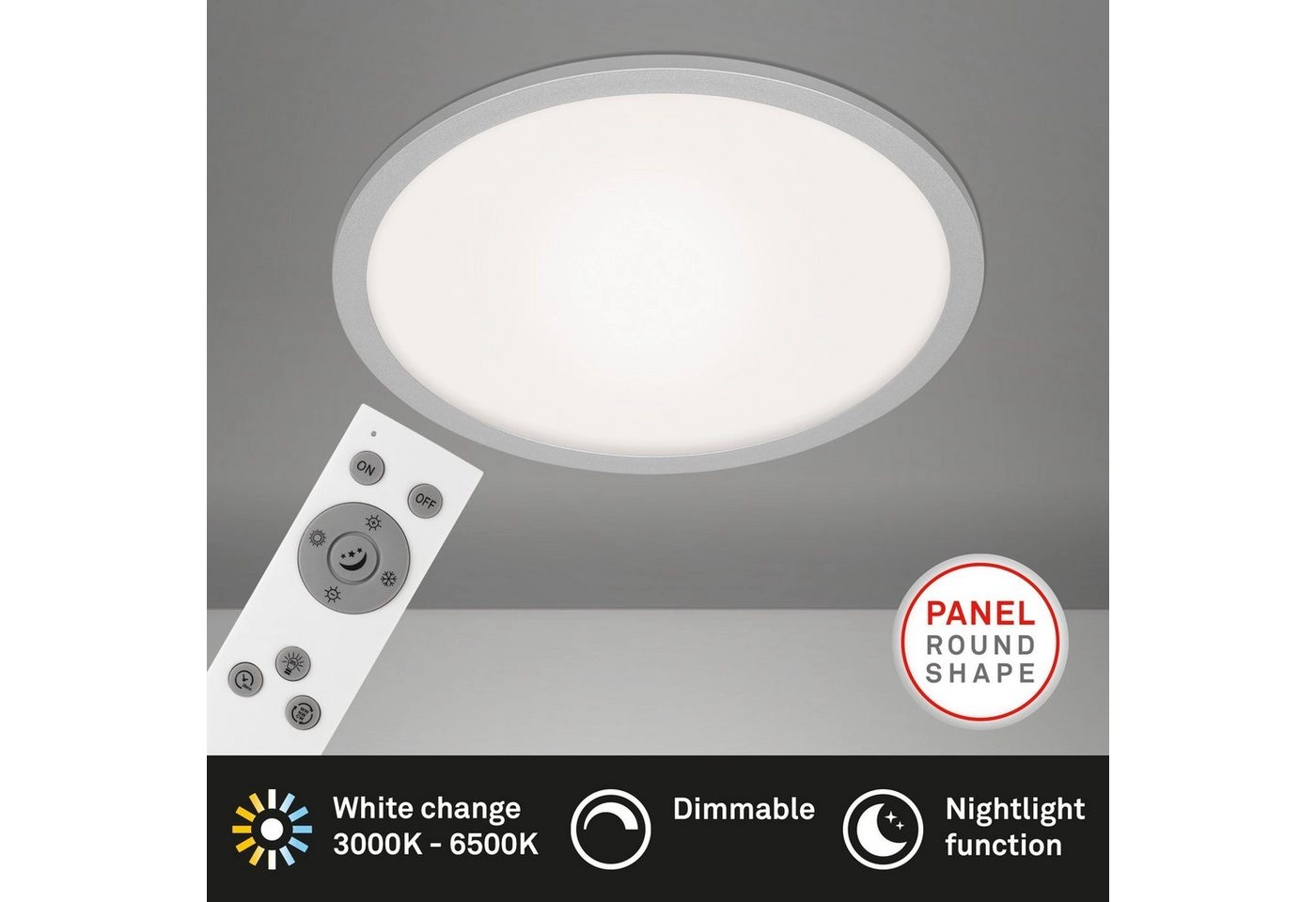 LED Panel, Nachtlicht, Dimmbar, Farbtemperatursteuerung