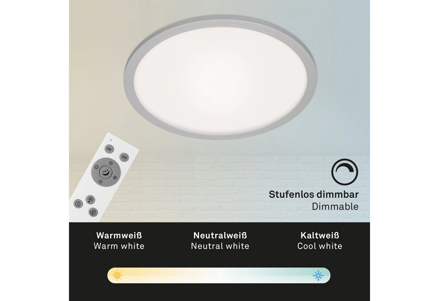LED Panel, Nachtlicht, Dimmbar, Farbtemperatursteuerung