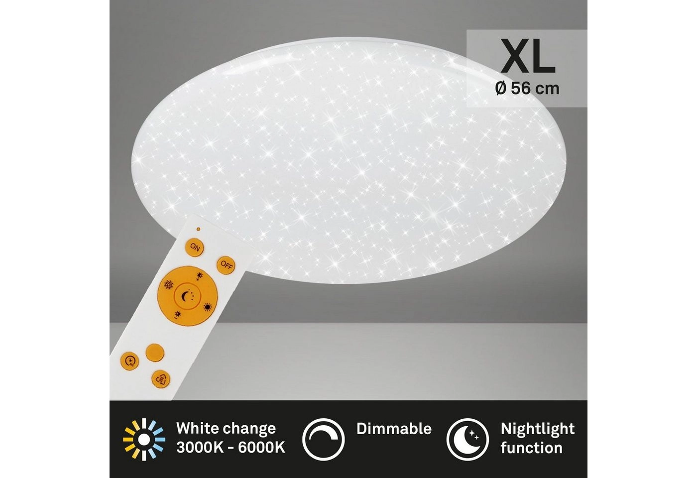 STERNENHIMMEL LED Deckenleuchte, CCT, Nachtlicht, Fernbedienung, Dimmbar