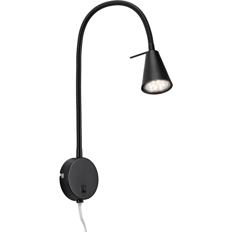 LED Wandleuchte, 45 cm, 5 W, Schwarz