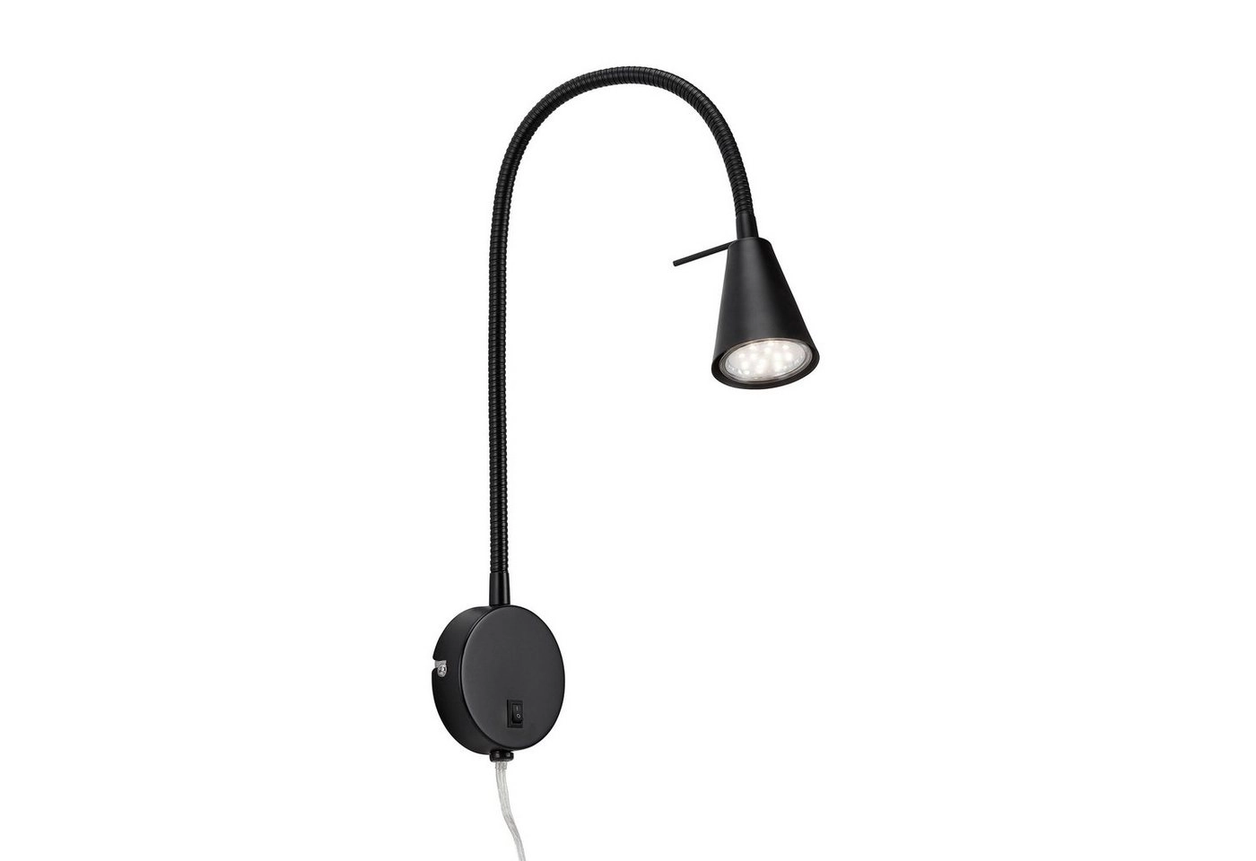 LED Wandleuchte, 45 cm, 5 W, Schwarz