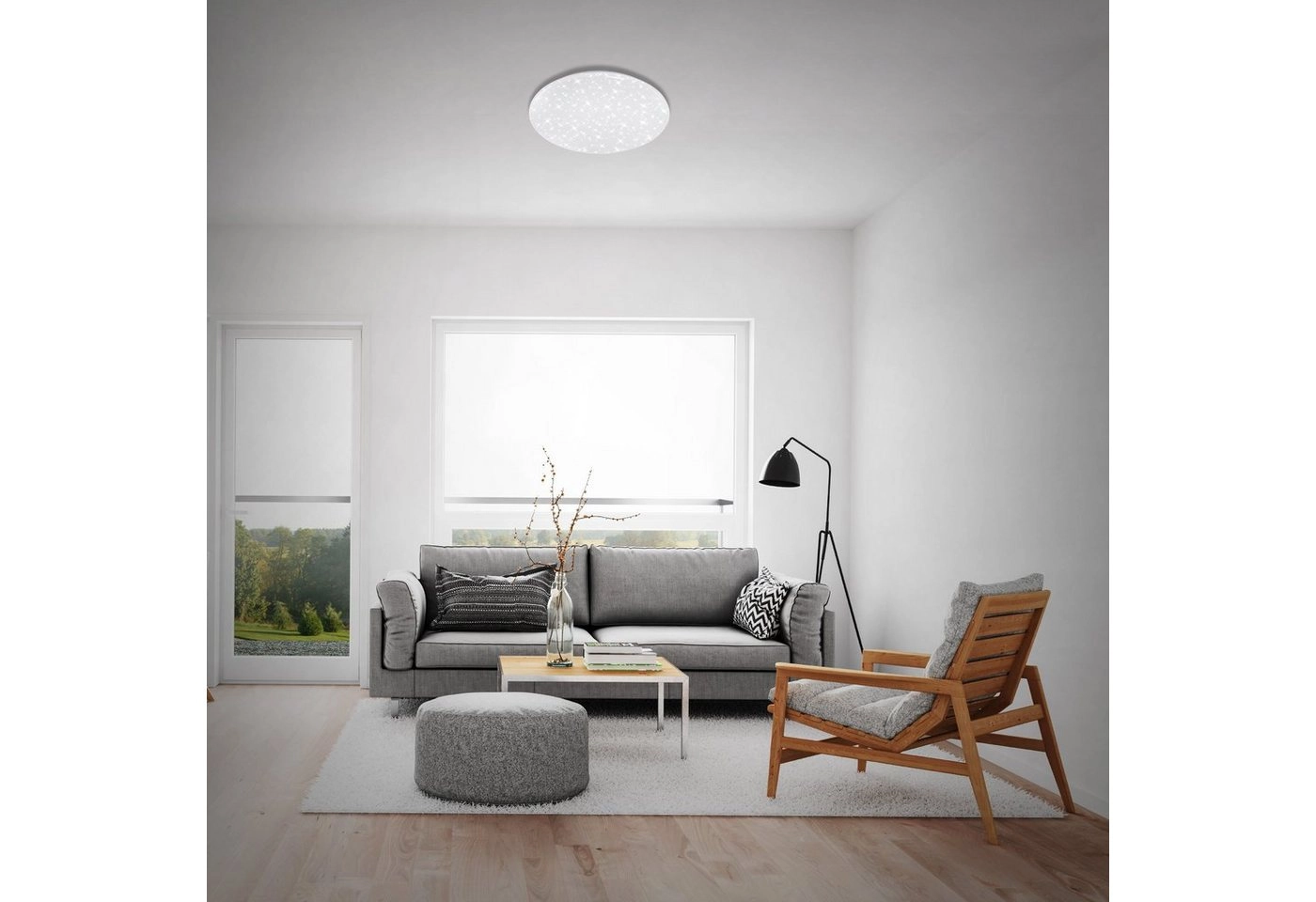 SMART LED Deckenleuchte, Nachtlicht, Dimmbar