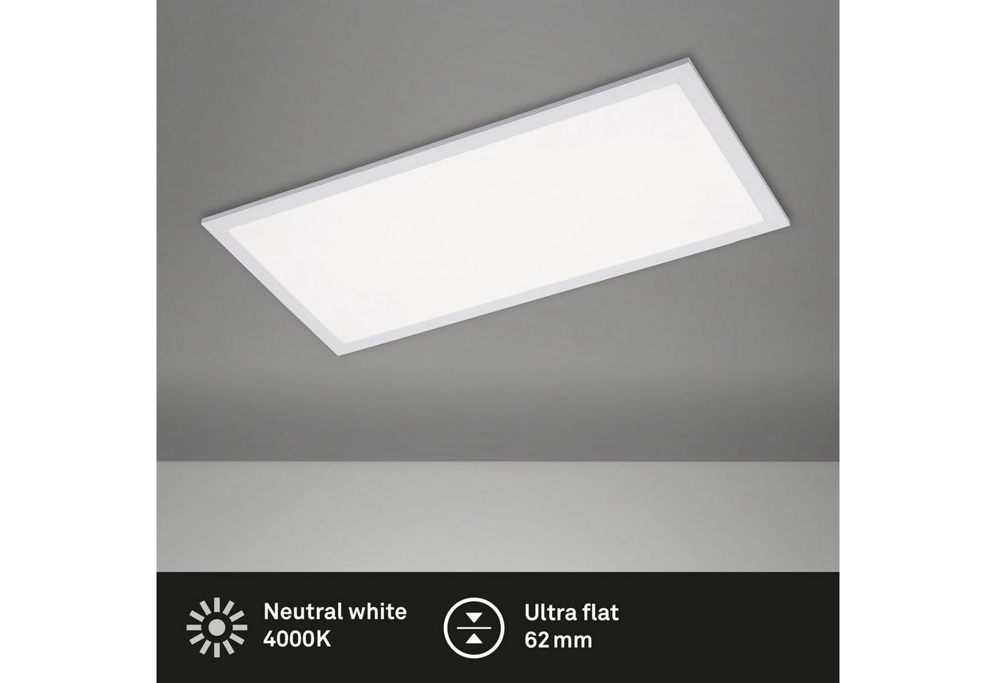 LED Panel, 59,5 cm, 2400 LUMEN, 24 WATT, Weiß