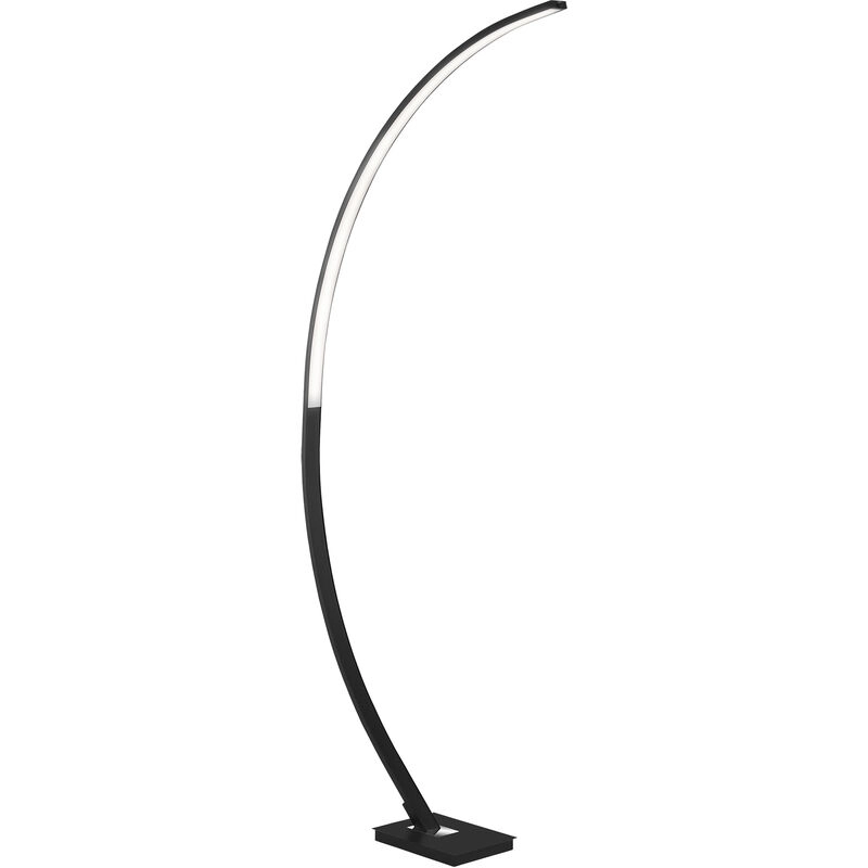 LED Bogenleuchte, 165 cm, 18 W, Schwarz