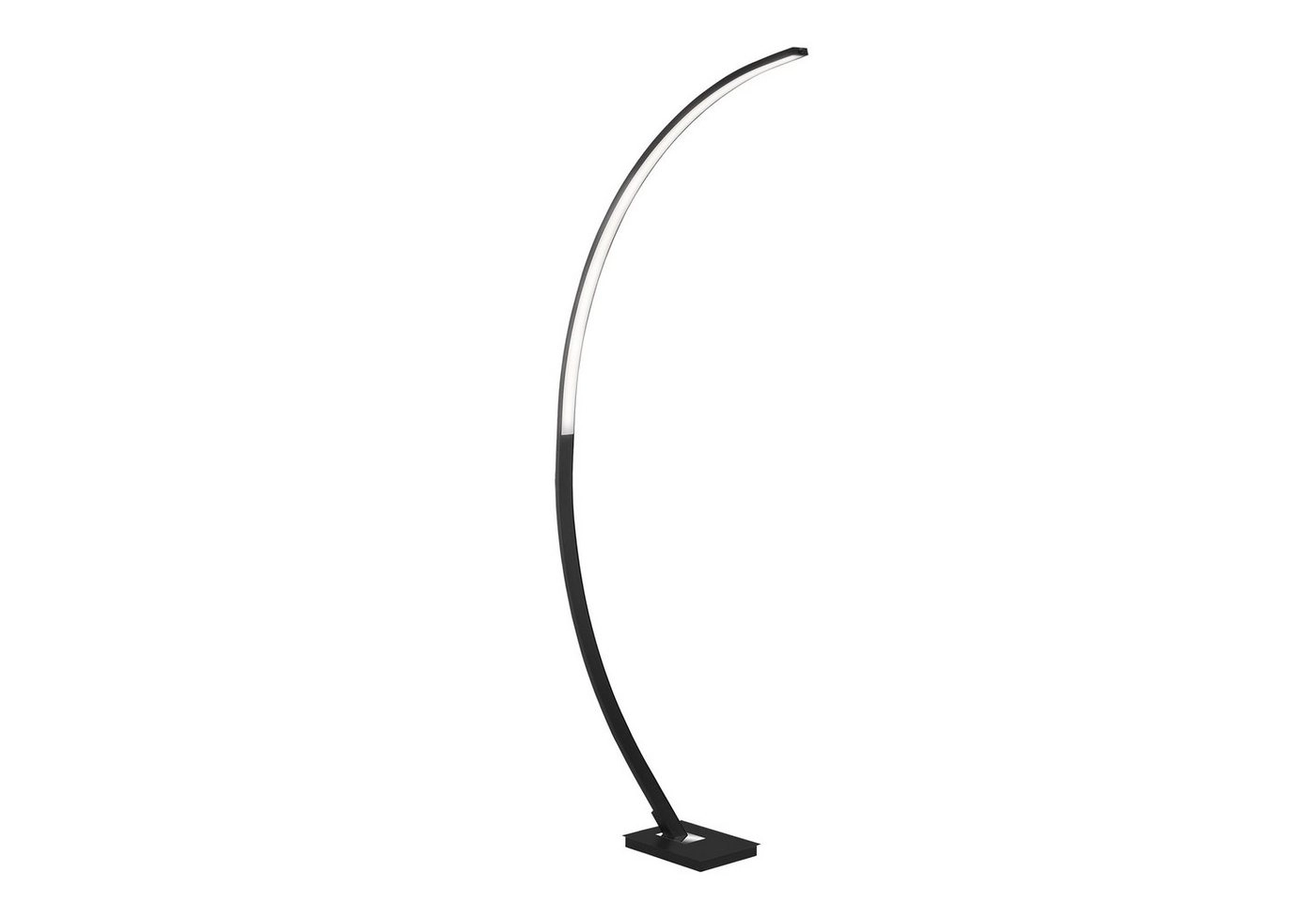 LED Bogenleuchte, 165 cm, 18 W, Schwarz