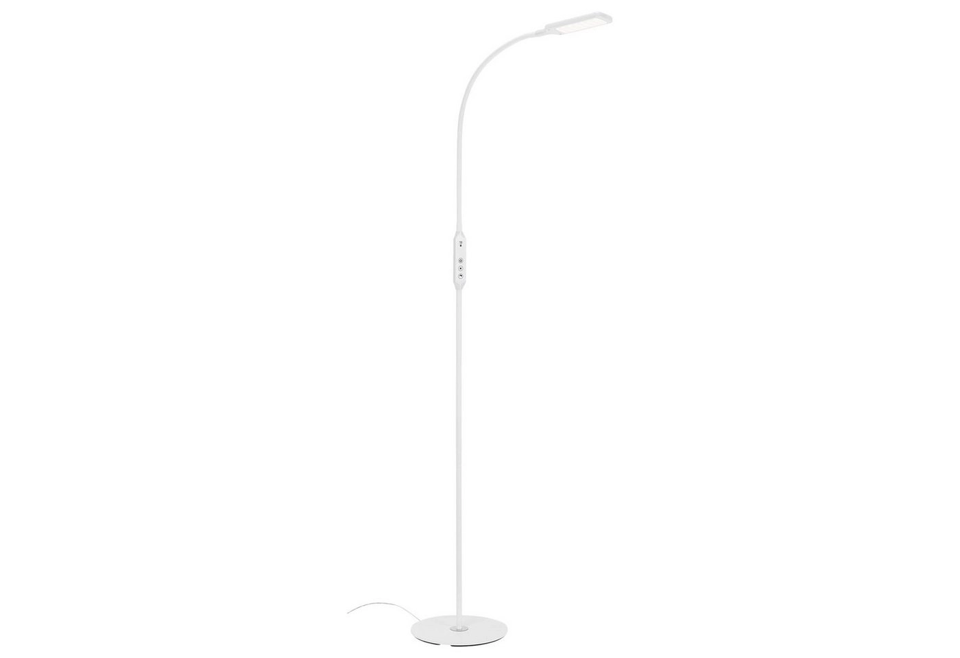 CCT LED Stehleuchte, 140 cm, 8 W, Weiß