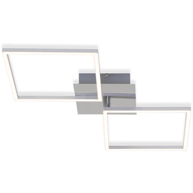 LED Deckenleuchte, 76,3 cm, 2600 LM, 36 W, Alu-Chrom