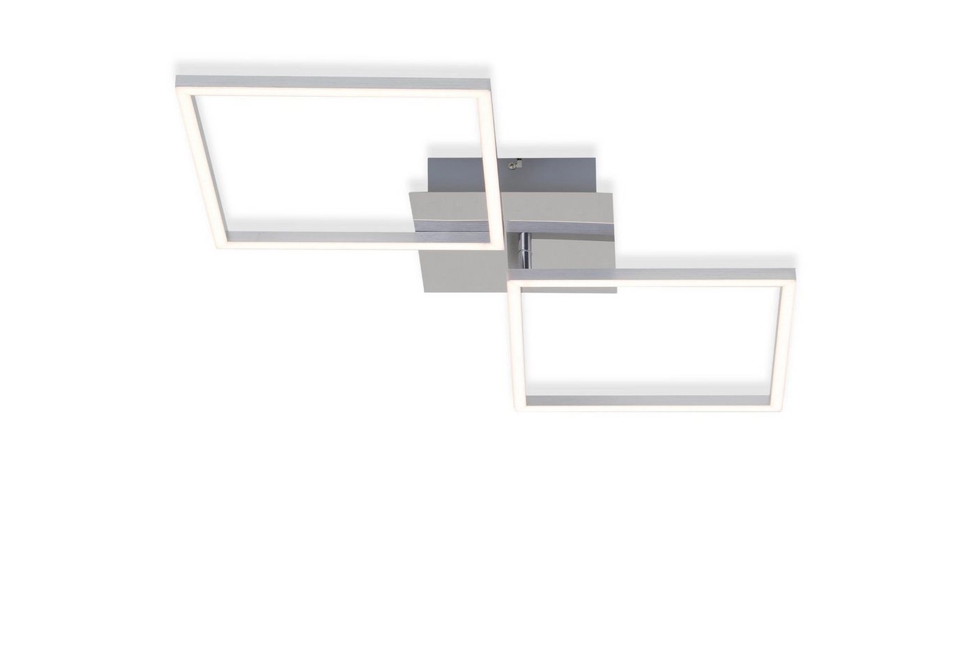 LED Deckenleuchte, 76,3 cm, 2600 LM, 36 W, Alu-Chrom